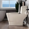 Image for WOODBRIDGEE One Piece Toilet with Soft Closing Seat, Chair Height, 1.28 GPF Dual, Water Sensed, 1000 Gram MaP Flushing Score Toilet, B0942, Biscuit