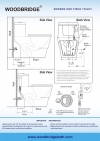 Image for WOODBRIDGE T-0019, Dual Flush Elongated One Piece Toilet with Soft Closing Seat, Chair Height, Water Sense, High-Efficiency, T-0019 Rectangle Button