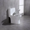 Image for WOODBRIDGEBath T-0031 WOODBRIDGE T-0031 Short Compact Tiny One Piece Toilet with Soft Closing Seat, Small Toilet