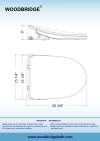 Image for WOODBRIDGE Electronic Bidet Seat with Automatic open and close lid, Child Wash, Elongated Soft Close, White BID03