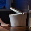 Image for WOODBRIDGE B0970S Smart Bidet Tankless Toilet Elongated One Piece Chair Height, Auto Flush, Foot Sensor Operation, Heated Seat with Integrated Multi Function Remote Control in White